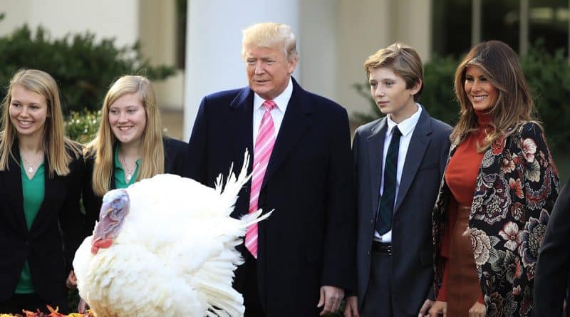 How will celebrate family Trumps thanksgiving?