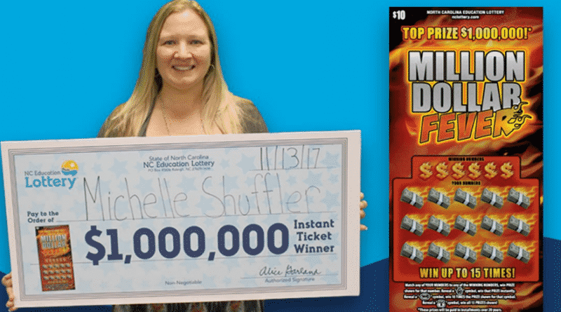 A resident of North Carolina twice in one day won the lottery