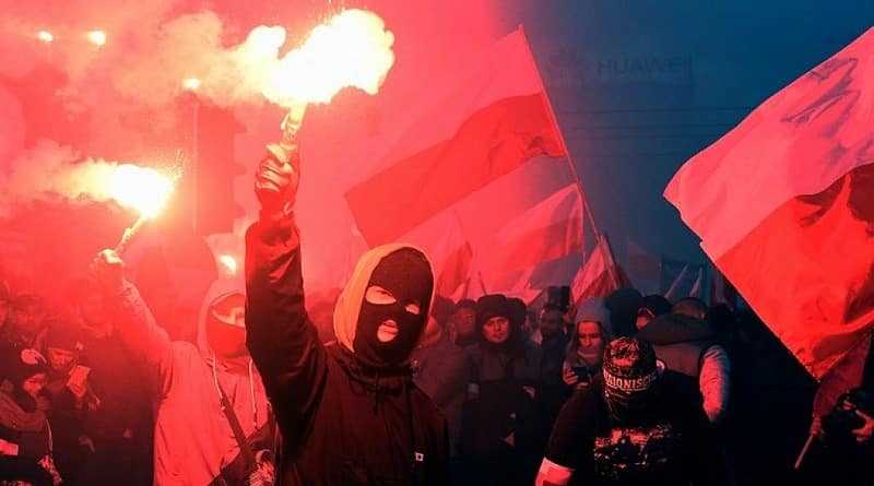 60 thousand nationalists went on the March in the independence Day of Poland