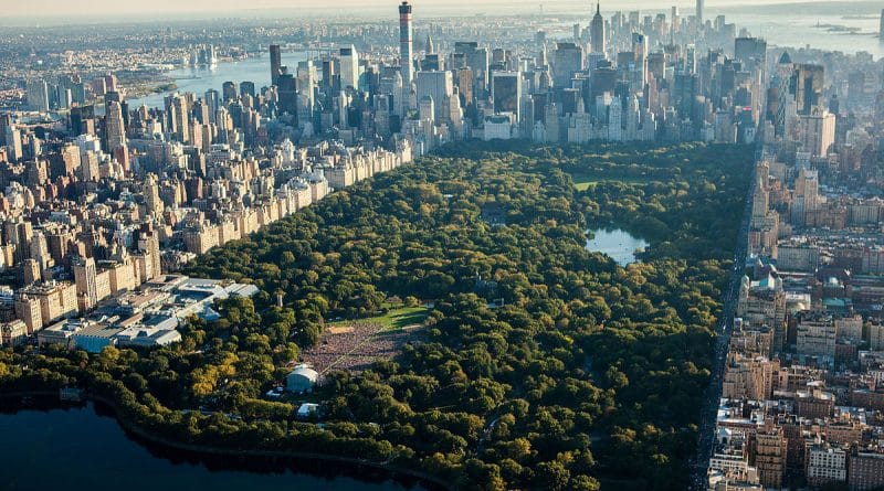 Central Park was recognized as the most cinematic locations in the world