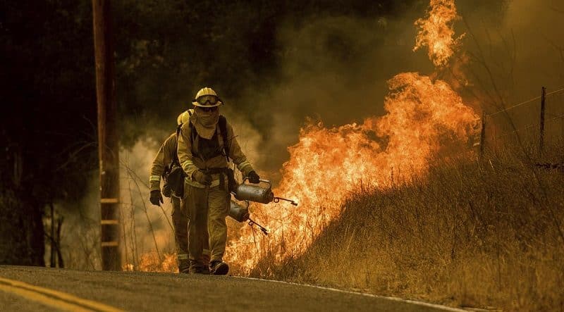 Fire in California made it to Santa Barbara