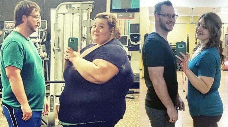 The couple together lost 180 pounds in 2 years