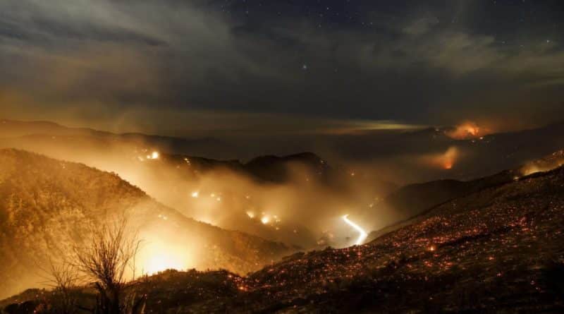 Fire in California per night increased by 2,500 acres