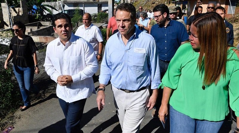 In Puerto Rico, Cuomo praised new Yorkers and criticized the Federal government