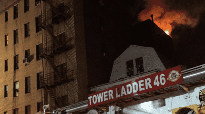 Dozens of people were outside in the cold due to three fires in the Bronx