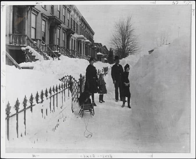 Unknown new York | the Blizzard of 1888 (photo)