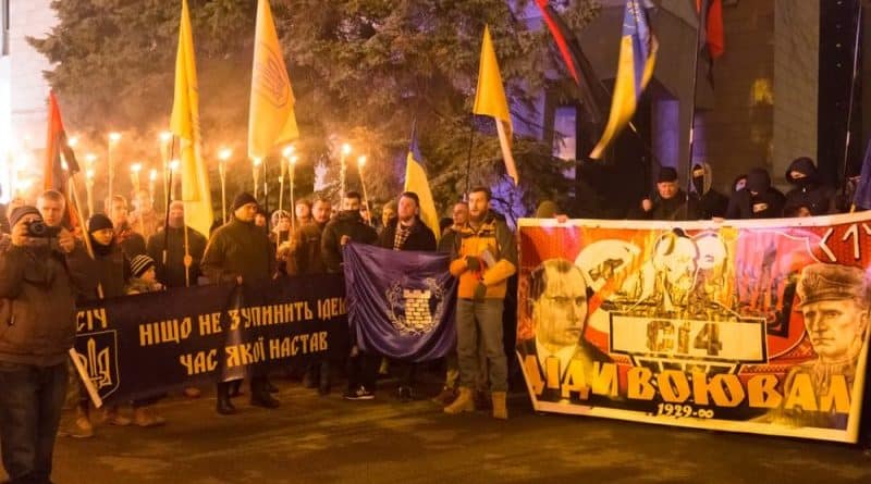 In Kiev held a torchlight March in honor of Bandera’s birthday