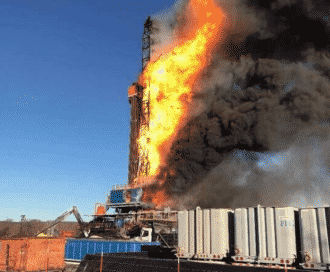 After an explosion on a rig in Oklahoma 5 people were missing