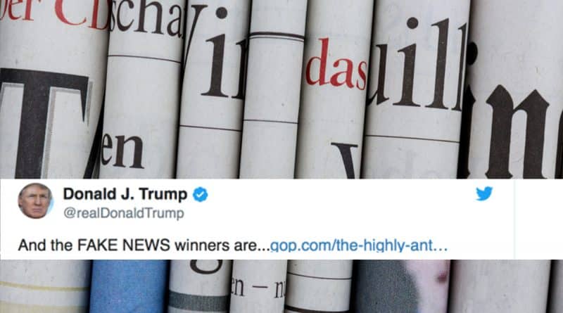 Trump has named the winners in the «category» Fake News