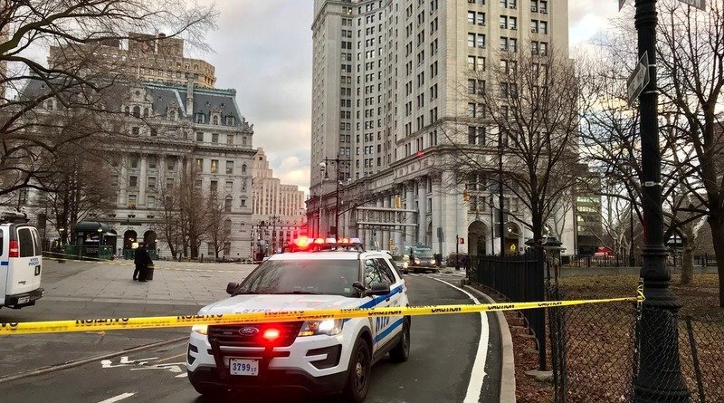 In new York, a man drove up to city hall and shot himself