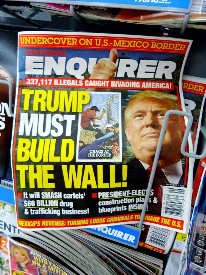 Each trump kept in the safe of edition of the National Enquirer documents to discredit the President