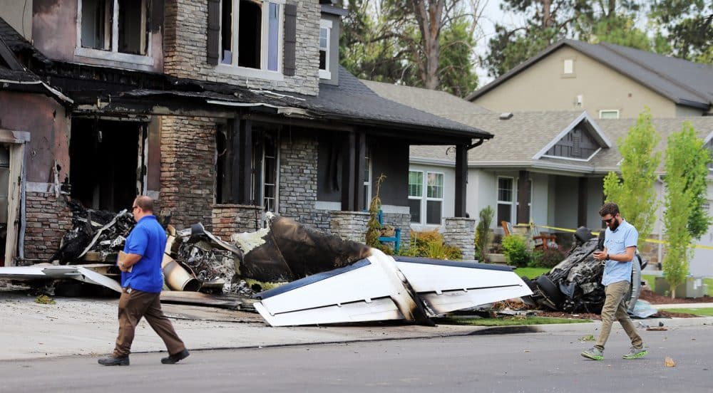 An American stole a plane and crashed it into the house, where his wife and child