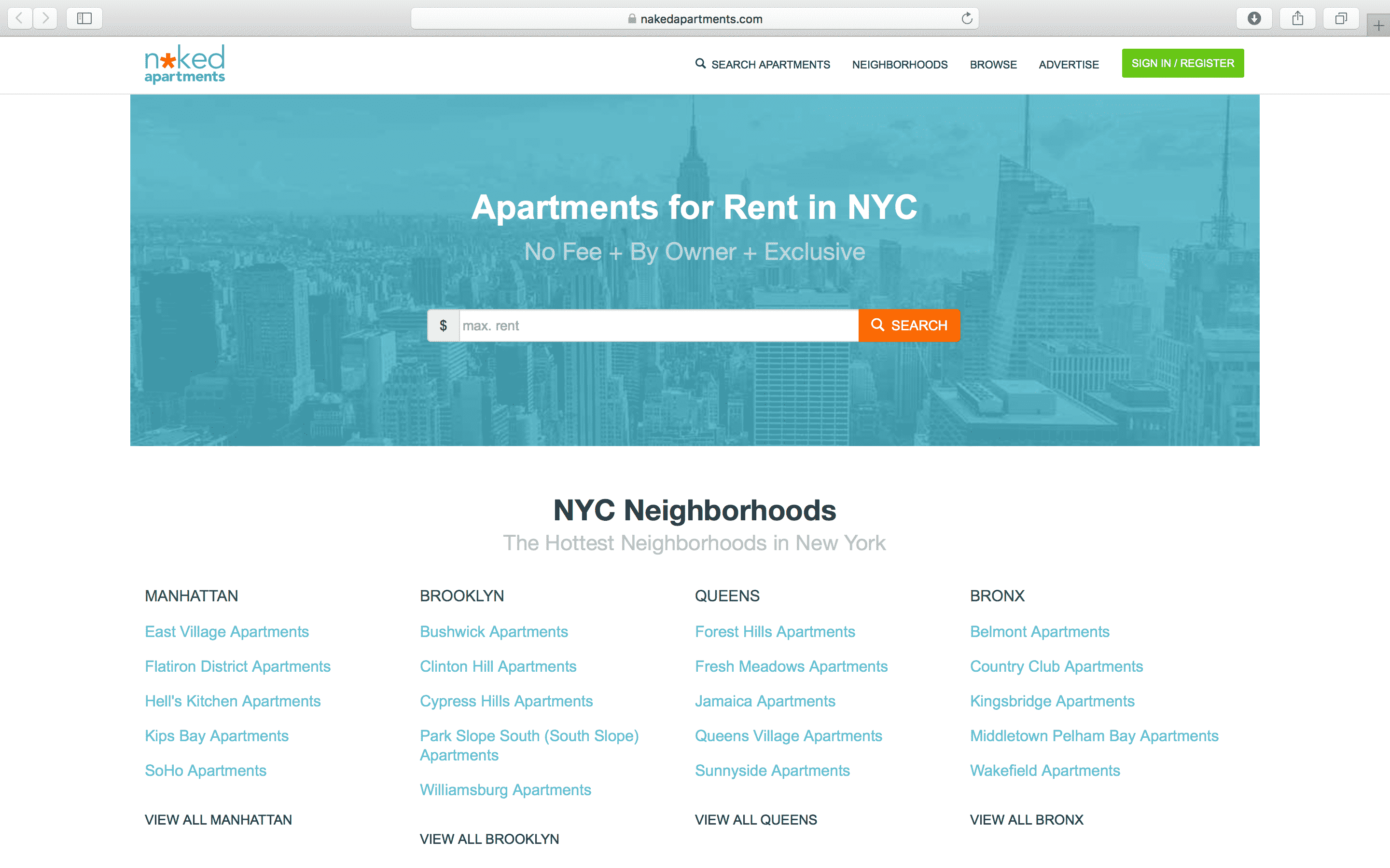 Best apps and websites of rental apartments in new York