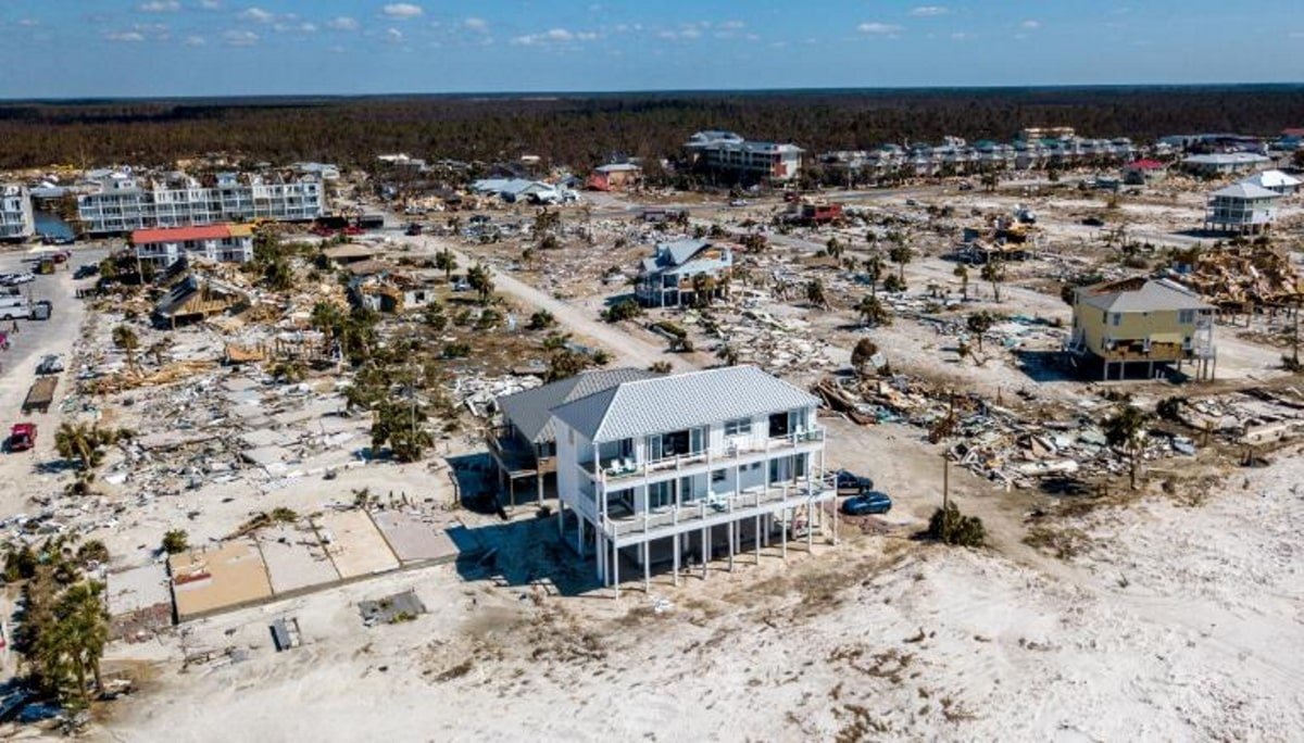 Power of science: completely destroyed by hurricane «Michael» the town was found almost intact house