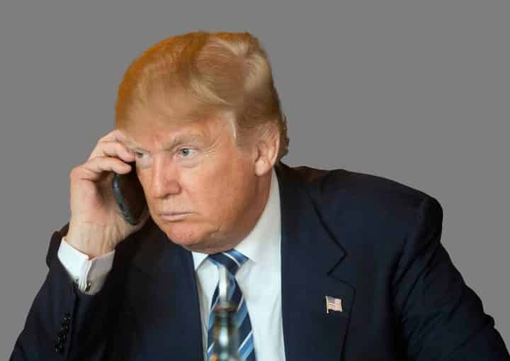 Russia and China listen to cell phone trump, which he uses to call friends