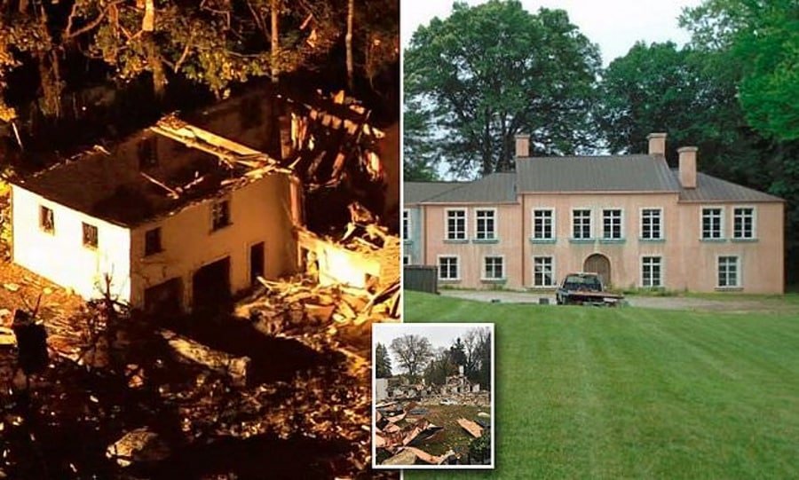 In Pennsylvania, a powerful explosion destroyed a mansion worth $1.8 million