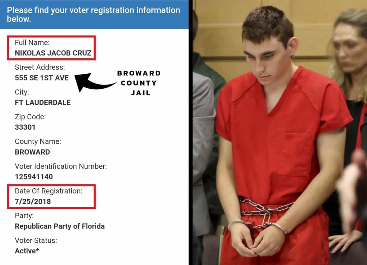 The culprit of the massacre in the school of Parkland added to the list of voters, one of the parents of the victims are outraged