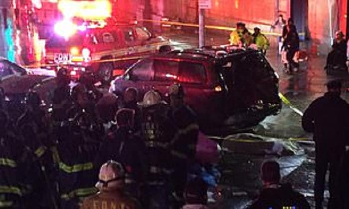 In new York an elderly driver made arrival on pedestrians, 6 people were injured, 1 died