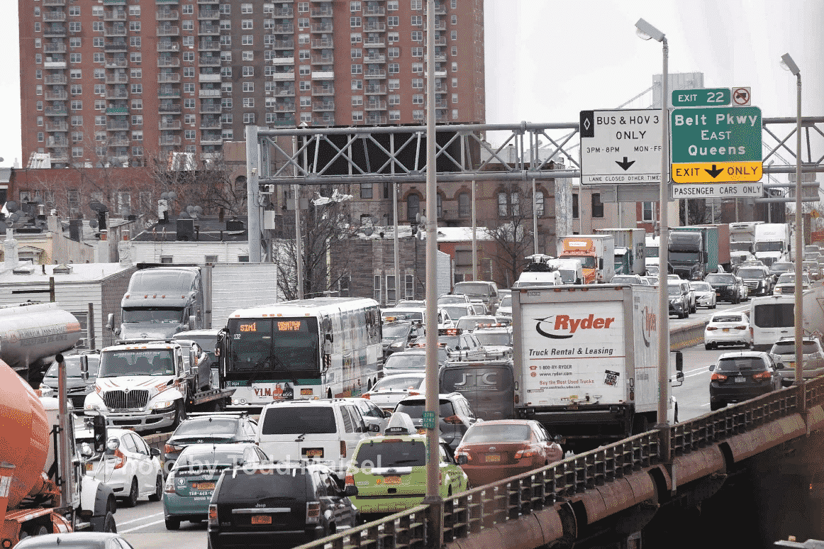 19-year-old boy crashed into an MTA bus, which was full of passengers and then jumped off the overpass Gowanus