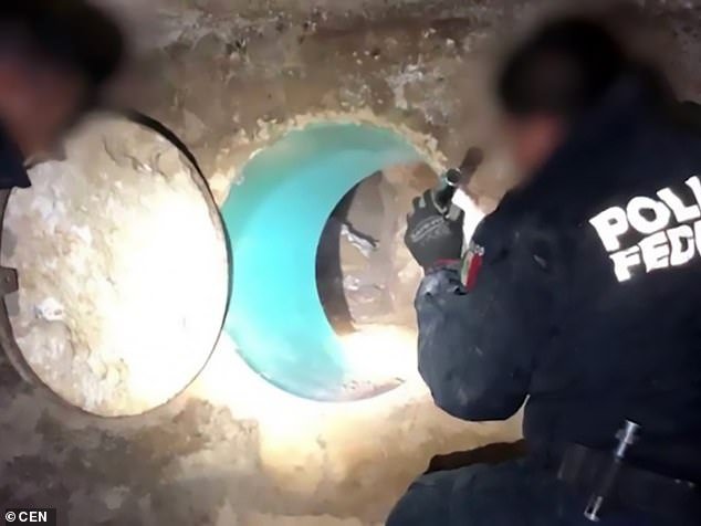 In the city, located on the border of Mexico and the United States, found a tunnel to smuggle drugs and illegal immigrants
