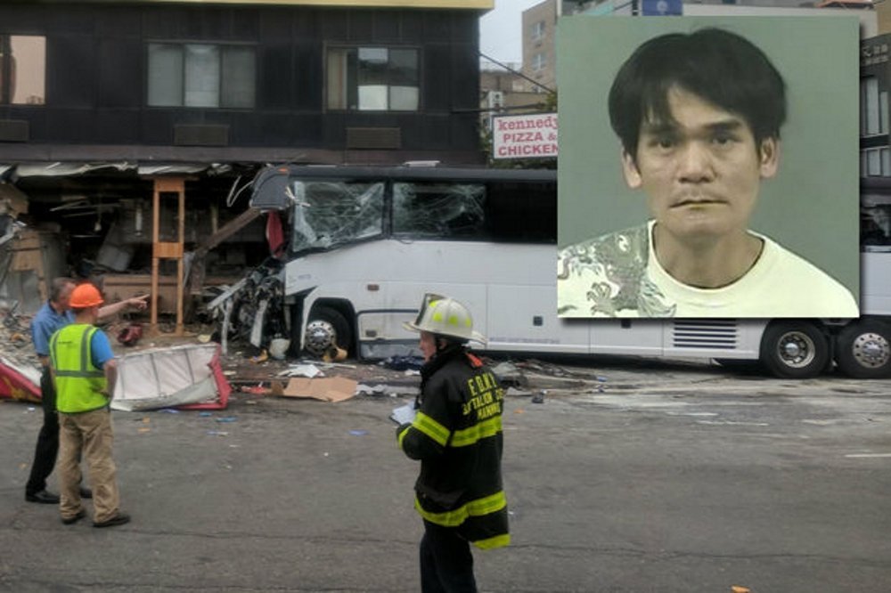 The thermos that had fallen on the pedals of the bus probably was the cause of the deadly crash in new York