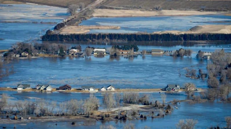 Flooded Nebraska: the worst flooding seen from space