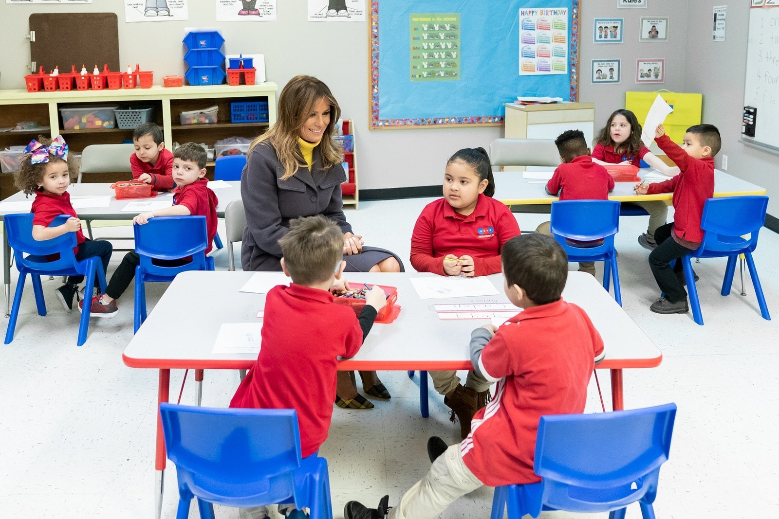 Melania trump attended school in Tulsa, becoming the first President’s wife, who came to the city on an official visit