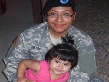 The wife of a soldier who died in Afghanistan, was deported from the United States and then quickly returned back