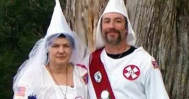 In the US the wife of the leader of the Ku Klux Klan admitted that he shot and killed her husband
