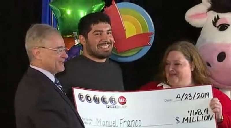 The whole day the guy heard someone won the jackpot of $768 million, not knowing that he