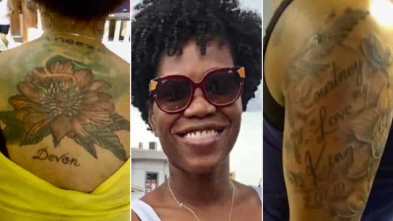 Neratzia Kelly and the other missing women tattoos with the name of the alleged killer