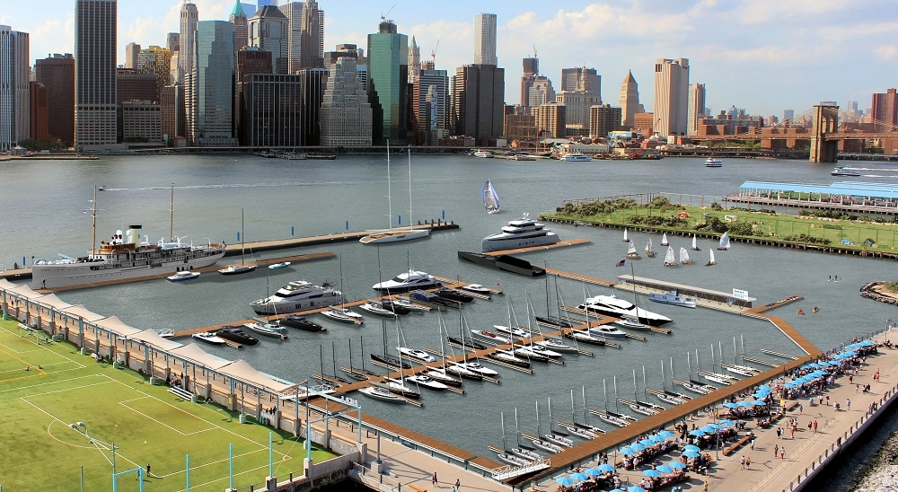 Marina ONE ° 15 at the Brooklyn bridge will be opened until late spring at full capacity