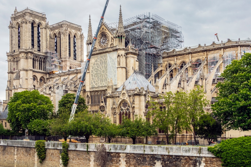90% of the funds for the restoration of Notre Dame donated by the Americans