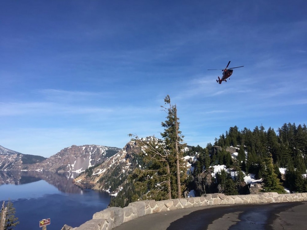 A Florida man spent 6 hours in the Caldera lake in Oregon after falling from a height of 800 feet