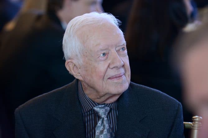 Former U.S. President Jimmy Carter celebrates his 95th birthday