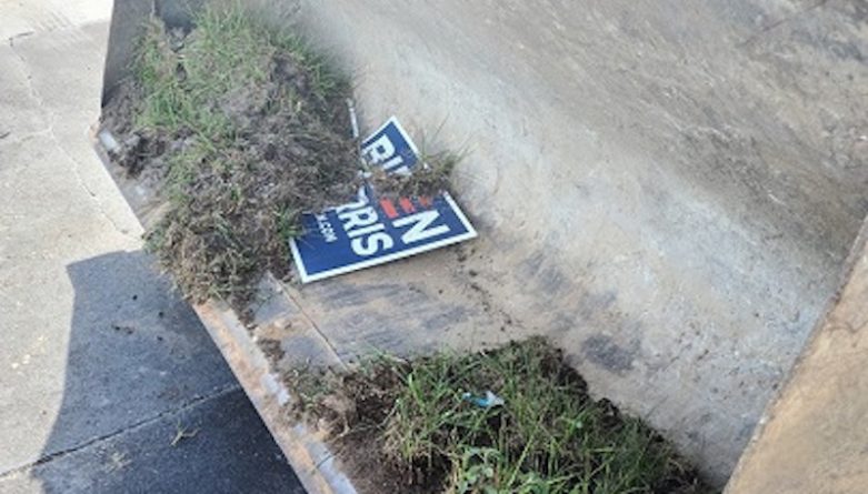 Florida resident hijacked a bulldozer to knock down signs in support of Joe Biden