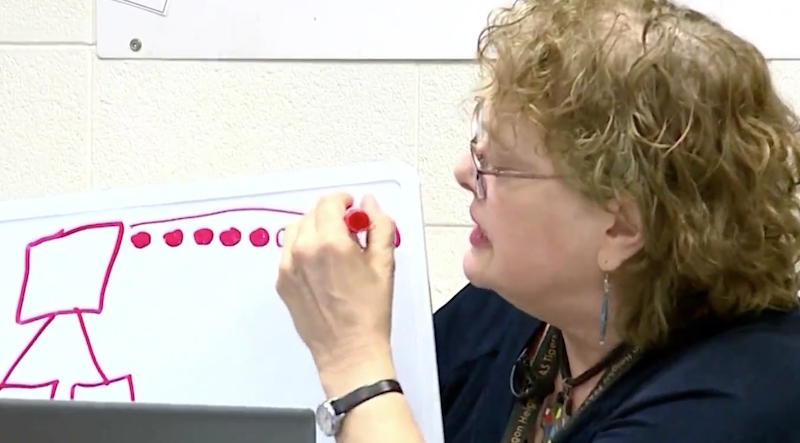 The teacher's quick reaction saved the student's grandmother when she had a stroke