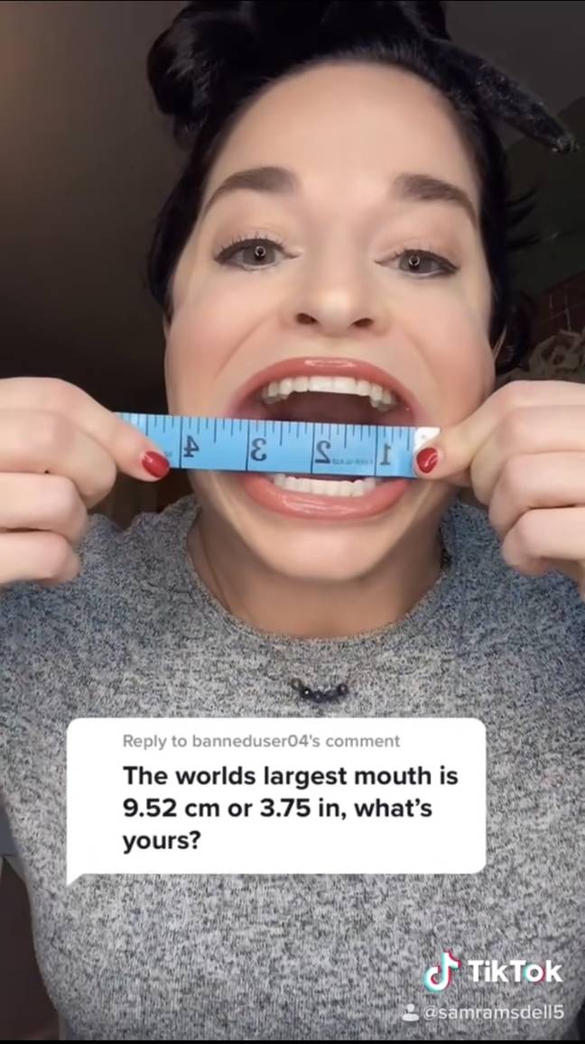The woman with the biggest mouth in the world became a TikTok sensation during the pandemic