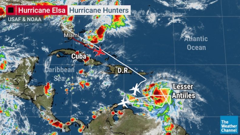 Elsa became the first hurricane of the Atlantic season — and may be heading to Florida